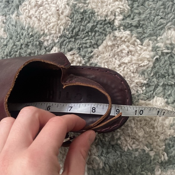 HILOS Aurora Mule in Burgundy Leather - Picture 9 of 9